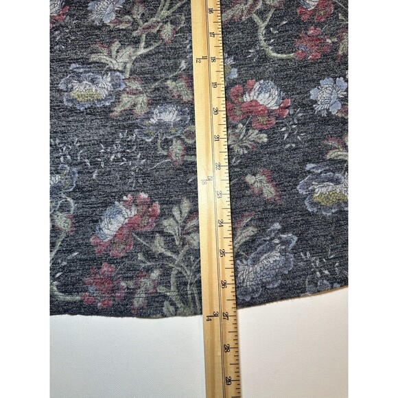 Hannah Woman‎ Boho Floral Sheer Embroidered Long Sleeve Blue Top 2X - Picture 9 of 10